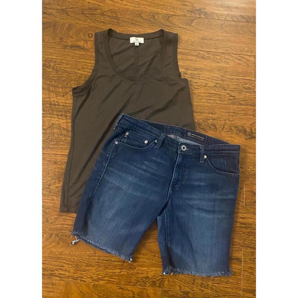 Adriano Goldschmied Women's Tank Top & Denim Shorts Set